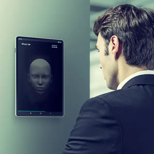 Registro de ponto por tablet com biometria facial